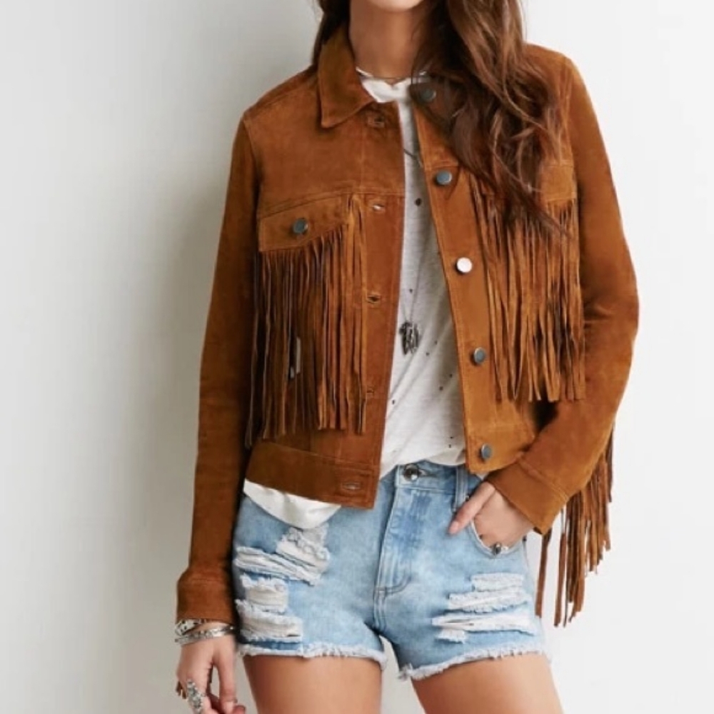 Fringe Leather Jacket